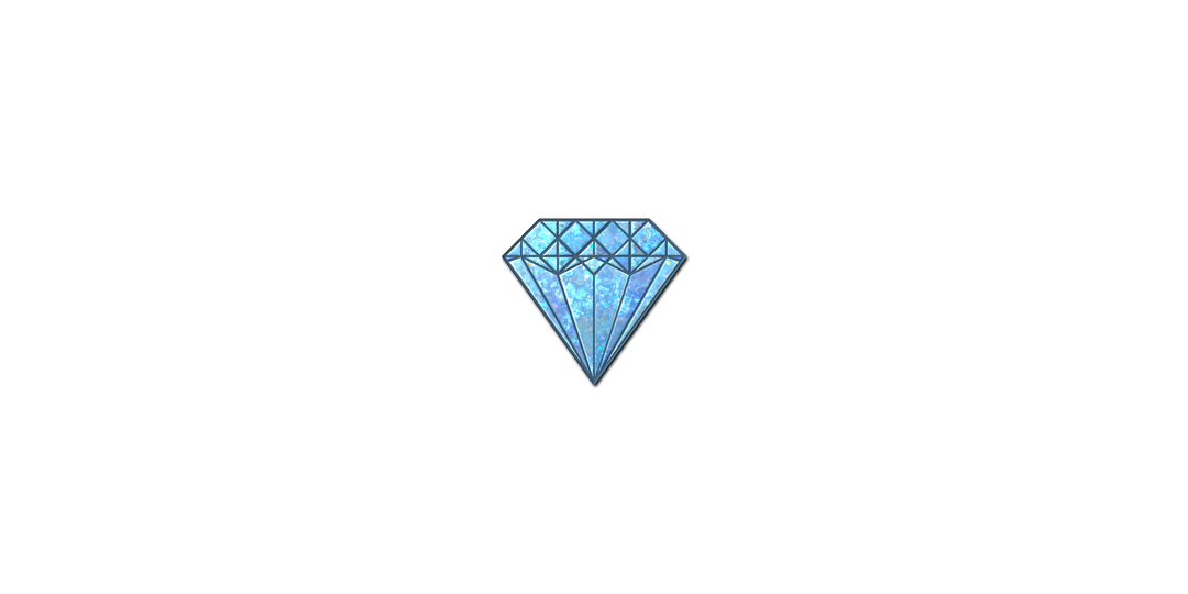 贴纸 | Blue Gem (Glitter)