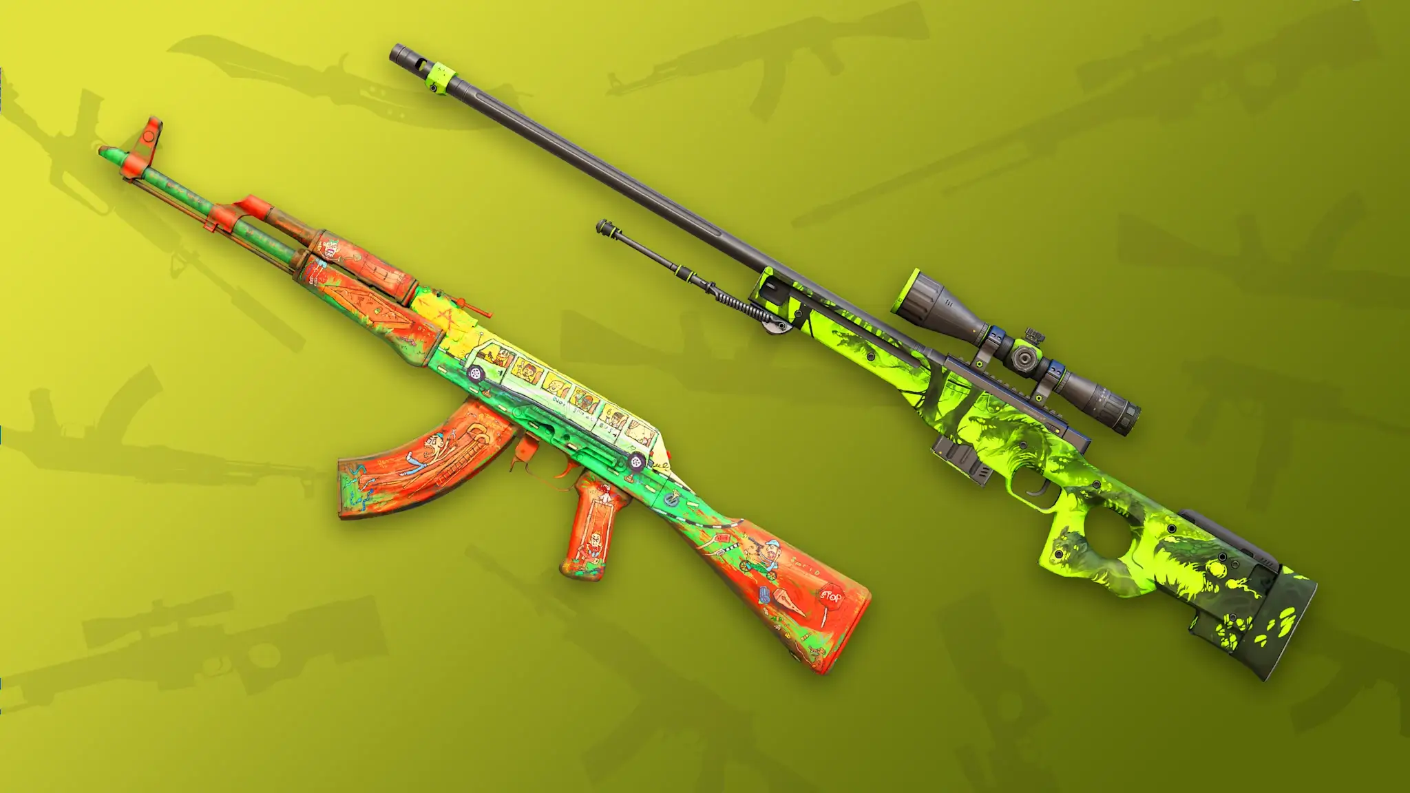 最佳绿色CS2皮肤2026