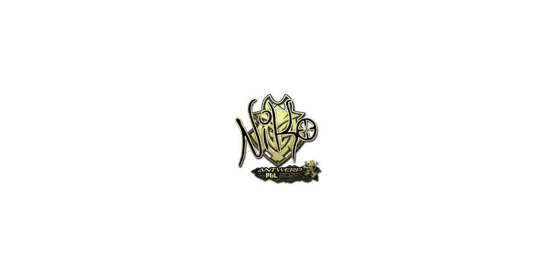 Sticker | NiKo (Gold) | Antwerp 2022