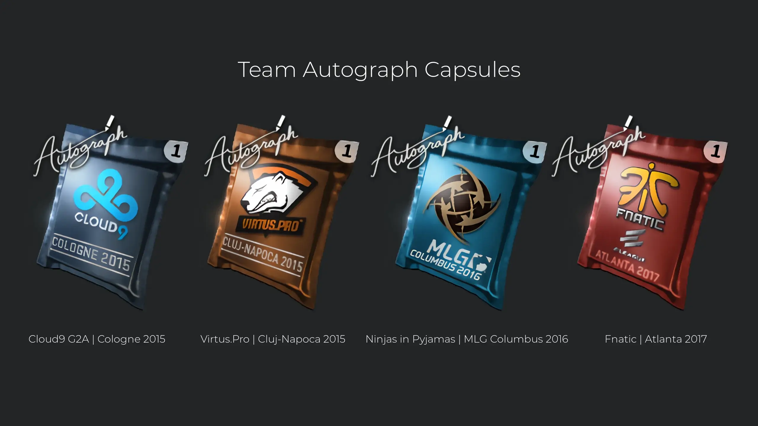 Team Autograph Capsules
