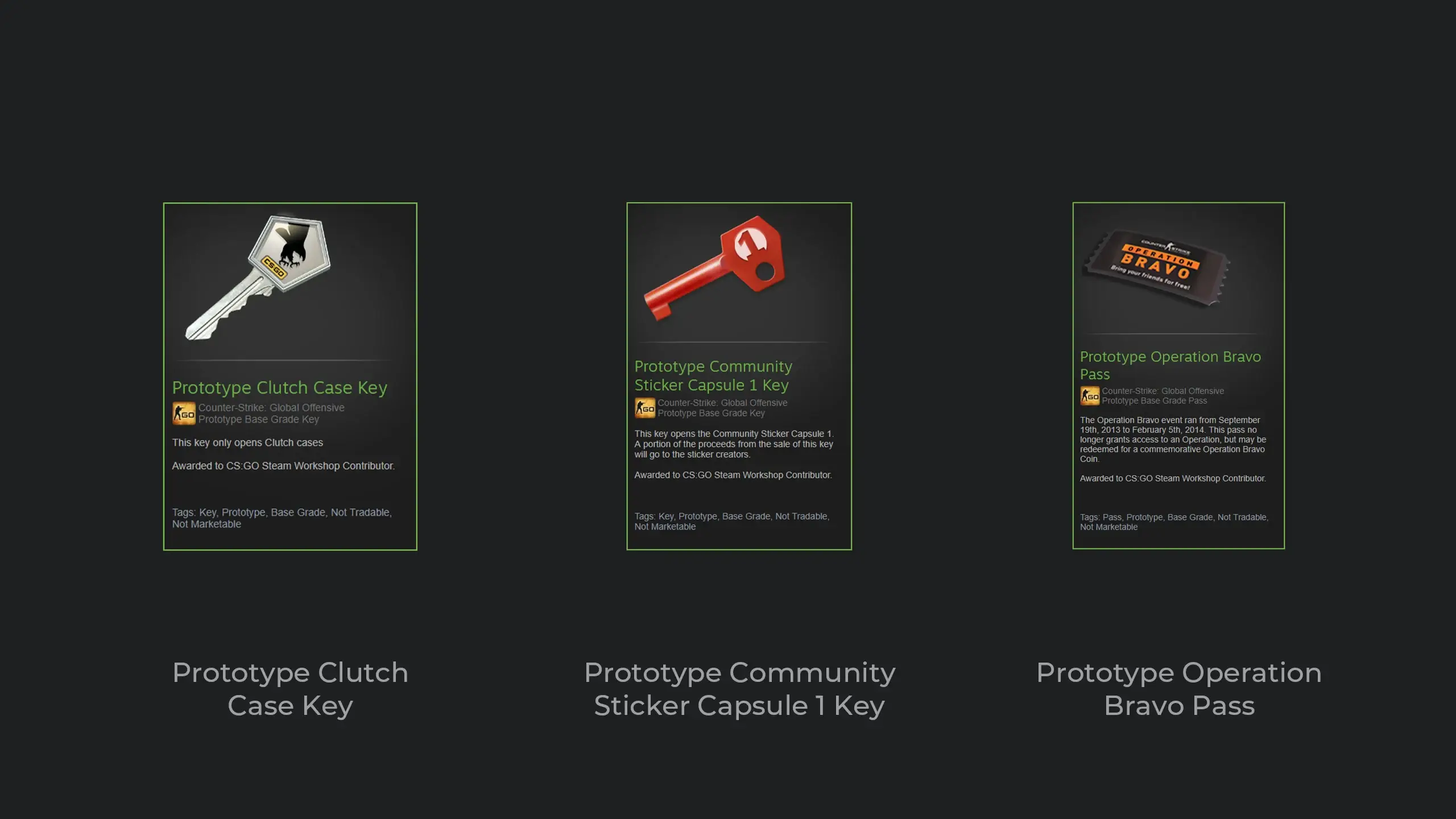Prototype Bravo Case and Prototype Katowice 2014 Capsule