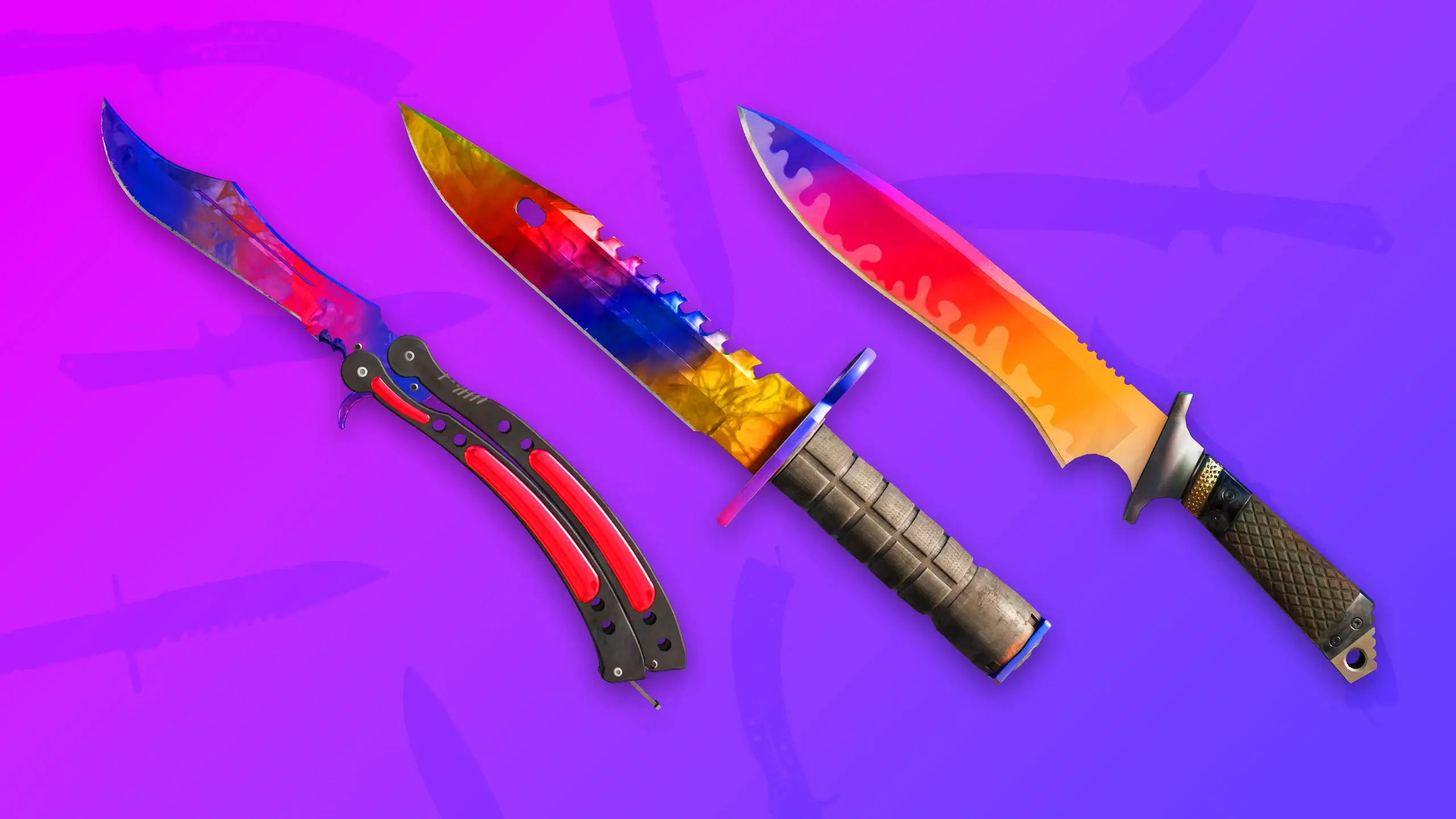 十大刀具涂装Top 10 Knife Finishes in CS2 2025